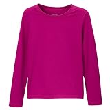 Girls' Cherokee Long-Sleeve Ultimate Tee Solid - Fuchsia