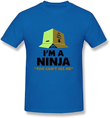 Ydini Men's Im A Ninja. You Can Not See Me T Shirt Size L US RoyalBlue