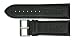 30mm Quality Black Leather Watch Strap