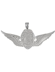 Clevereves 14K White Gold Pendant Law Enforcement Inspired 8.2 - Gram(s)