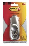 3M Command FC13-BN Forever Classic Large Metal Hook, Brushed Nickel