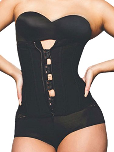 iSZEYU Womens Waist Trainer Belt with Zipper and Hooks for Weight Loss XS - 8XL