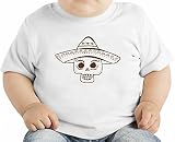 Sugar skull オーガニックベビーTシャツ 12 - 18 Months