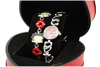 Betty Boop #BB-W385AS Women's Watch and Bracelet Gift Set