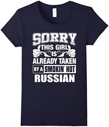 Sorry This Girl Is Already Taken By A Smokin' Hot Russian - Female Medium - Navy
