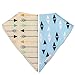 De'Babe Baby Bandana Drool Bibs - Perfect for Drooling, Feeding and Teething with two colors - Unisex 100% Absorbent Organic Cotton for Boys & Girls (2 Pack)