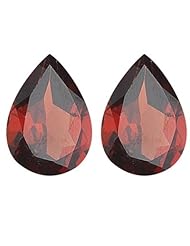14.76 Cts of 15x10 mm Pear Matching Loose Garnet (2 pcs set) Gemstones