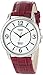Timex Women's T2N689 Elevated Classics Dress Color Strap Collection Berry Leather Strap Watch