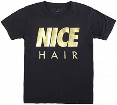 Alex And Chloe Women's Nice Hair Tshirt Mediuim Black /Gold