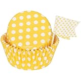 Yellow Polka Dot Cupcake Kit for 24