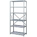 Lyon DD8348SWS 8000 Series Open Shelving Starter with 6 Wire Shelves, 48" Width x 24" Depth x 84" Height, Dove Gray