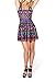 Zanuce Womens Sleeveless Floral Print Vintage Prom Dress