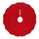 - Red Mini Velvet Quilted Tree Skrt - 22"