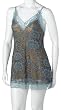 Intimo Women's Chemise with Floral Stretch Lace Trim