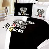 Le Vele Crown Duvet Cover Bed in Bag Full Queen Bedding Gift Set LE88Q