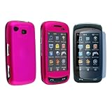 for Samsung Impression Pink Rubber Hard Shell Case+LCD