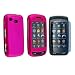 for Samsung Impression Pink Rubber Hard Shell Case+LCD