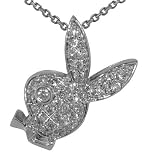0.55 ct. TW Pave Round Diamond Bunny Head Pendant in 14k with 18 inch Chain