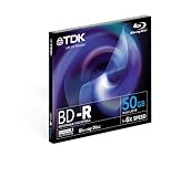TDK BD-R50JC6EB BD-R 6x DL 50GB Blu-ray Disc Jewel Case