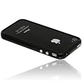 Wicked Chili iPhone 4S / iPhone 4 TPU Silikon Bumper Schutz H�lle Case Cover (Mute passend, schwarz, Metallkn�pfe)