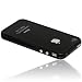 Wicked Chili iPhone 4S / iPhone 4 TPU Silikon Bumper Schutz H�lle Case Cover (Mute passend, schwarz, Metallkn�pfe)