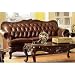 Classic Tri Tone Leather Sofa