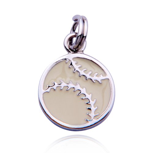 Sterling Silver Baseball Charm