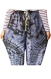 Cotton Rayon Tie Dye Fisherman Yoka Pants Hippie Baggy Trousers