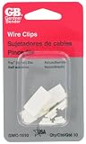 WIRE CLIP PLASTIC ADH BACK 10/CD [Misc.]