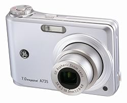 GE-A735 7MP Digital Camera with 3X Optical Zoom (Silver)