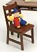 Lipper International Child's Set Of Two Chairs - Espresso