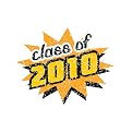 Class of 2010 Cheek Glitter Decal 100-pk.