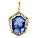 14K Yellow Gold Lady Victorian Style Cameo Artform Pendant