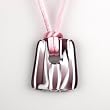 Limited Edition Murano Glass Pendant - Kalahari (Pink and White)