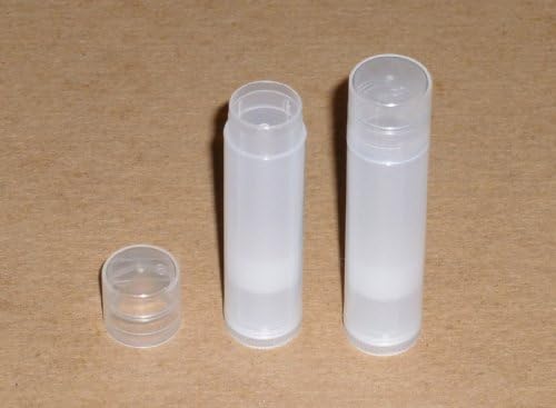 10 NEW Empty Clear Transparent LIP Balm Chapstick Tubes Containers .15 oz / 5 ml Tube Make Your Own Chapstick Lip Balm DIY At Home with Caps