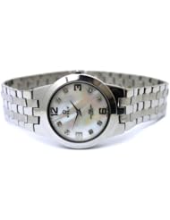 Classic Ladies Watch VILY Quartz Watch Japan Movement, Water Resistant 3atm, Mother Pearl Dial, Stainless steel, Case size - 34mm