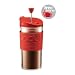 from Bodum Bodum K11102-294 Coffee & Tea Travel Press Coffee Maker with extra lid, 0.35l-Red Model K11102-294 Coffee Maker 0.35L-Red-Bodum