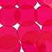 Sequin 60mm No Hole Round Shape Vinyl Go Go Trans Raspberry