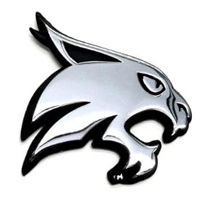 Texas State Bobcats Premium METAL Auto Emblem