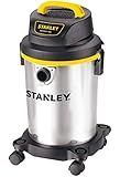 Stanley Wet/Dry Vacuum, 4 Gallon, 4 Horsepower, Stainless Steel Tank