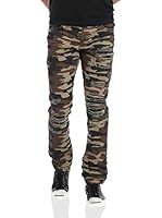 RNT23 Pantalón Jeans (Verde / Marrón)