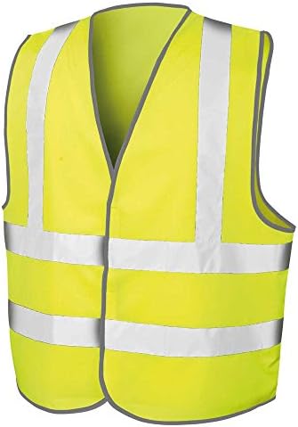 Result Core mens Result Core Motorway Undershirt Fluorescent Yellow S-M - Chest 39"
