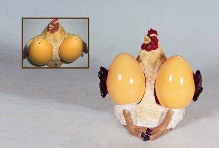 Hen + Eggs Salt Shaker Set