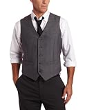 Perry Ellis Mens Even Plaid Vest