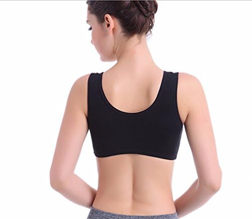 Weigeer Womens Comfort Wire-free Strech Racerback Push up Padded Strap Yoga Sports Bra
