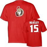 Dany Heatley Ottawa Senators Red Name and Number T-Shirt