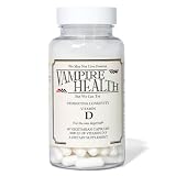 Vampire Health 5000 IU Vitamin D3 - For The Sun Deprived, (60 Vegetarian Capsules per Bottle)