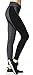 Neonysweets Womens Running Yoga Pants Workout Leggings with Pocket Black Gray M