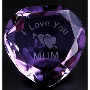 purple crystal heart