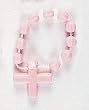 Finger Ring Rosary - Pink with Nylon - MADE IN ITALY